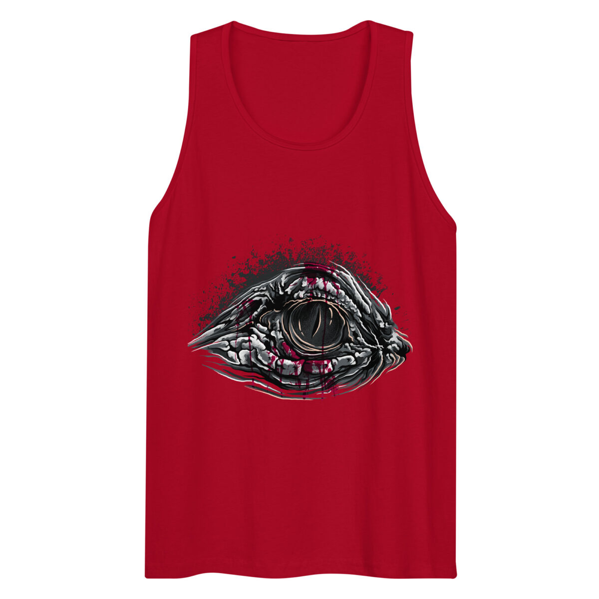 mens premium tank top red front 644bfb6467015