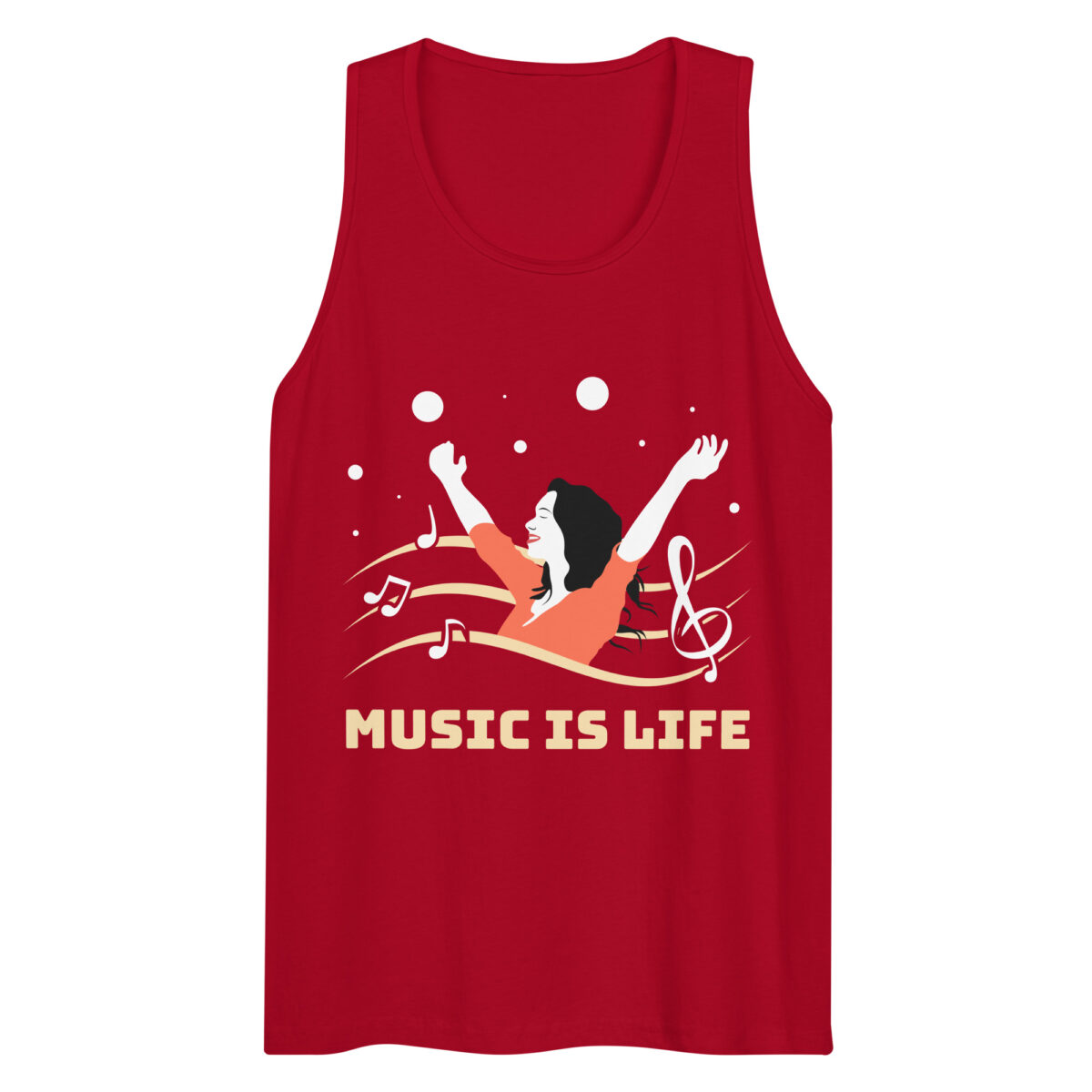 mens premium tank top red front 644c0272b2b3d