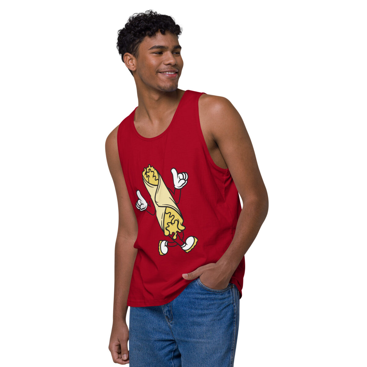 mens premium tank top red left front 6447a992d265b