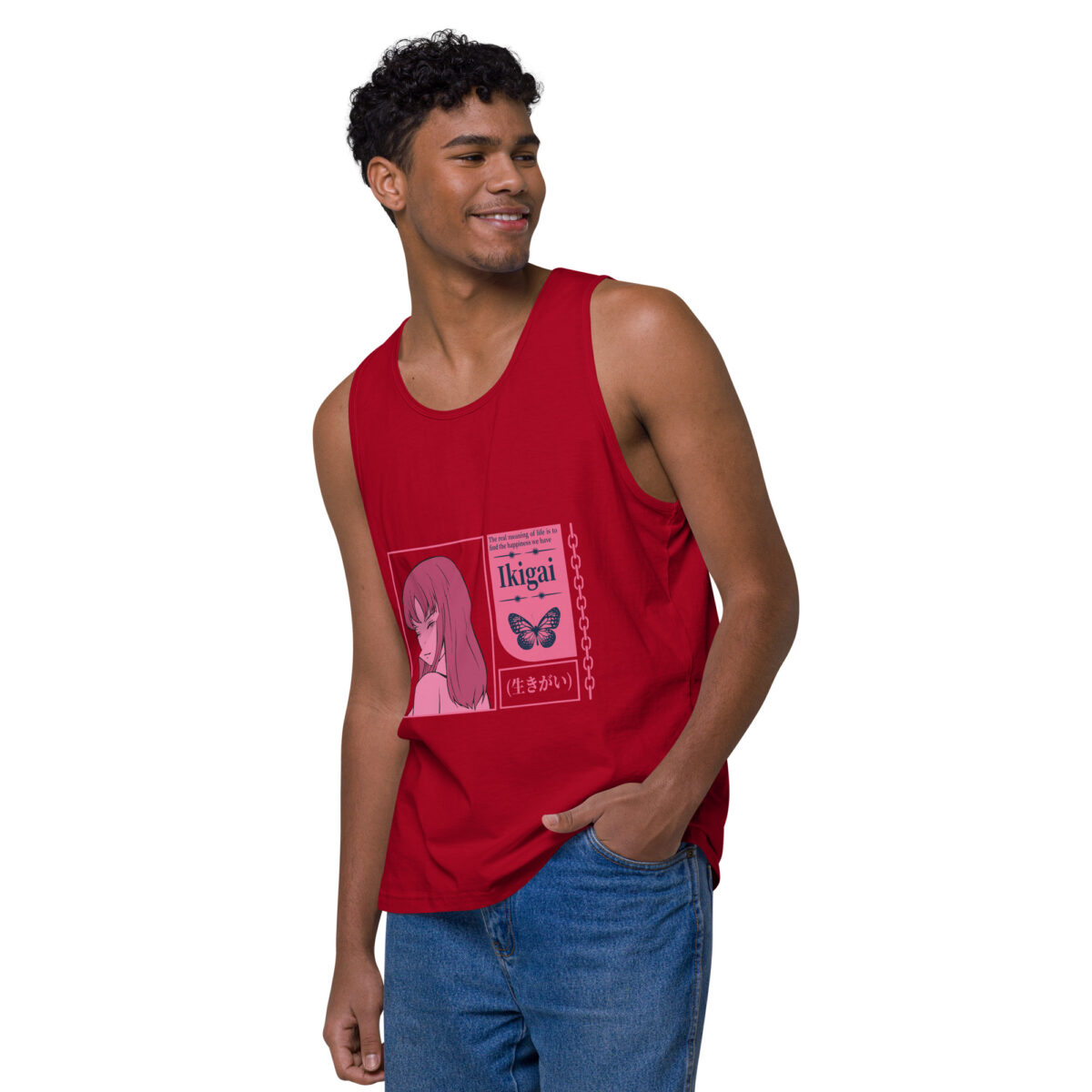 mens premium tank top red left front 644a520e3b5f6