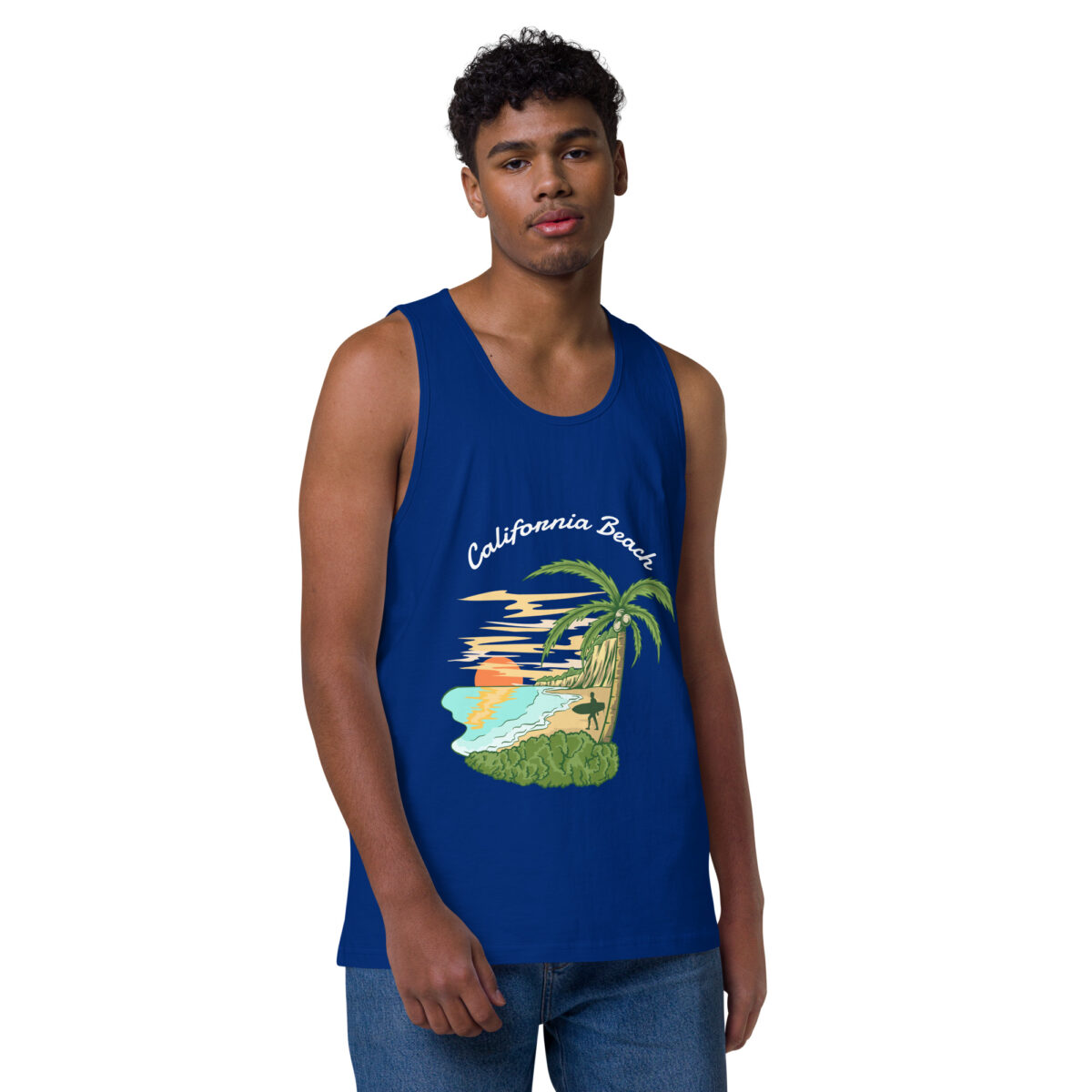 mens premium tank top team royal front 6440023164865