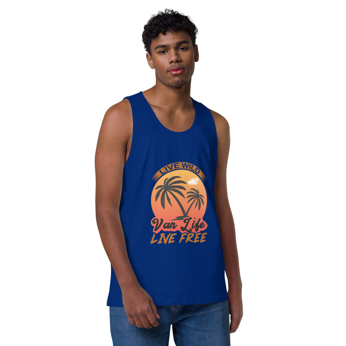 mens premium tank top team royal front 6447bb0ca030a