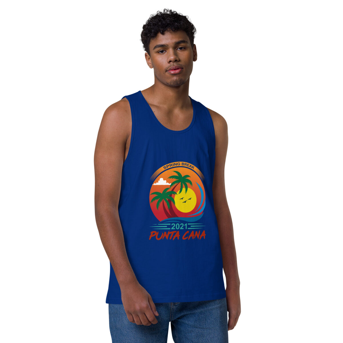 mens premium tank top team royal front 6447beca4e28b