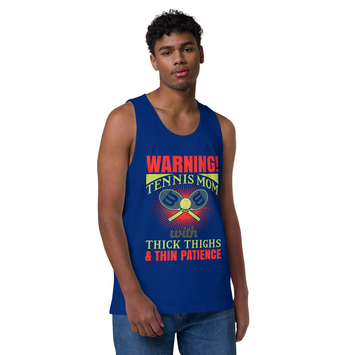 mens premium tank top team royal front 644aa7c4787ed