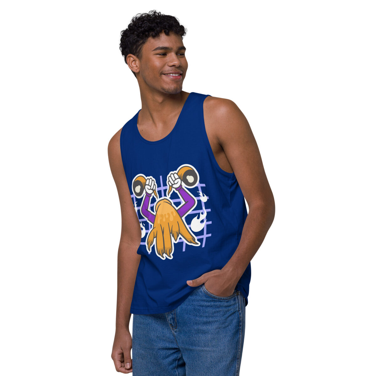 mens premium tank top team royal left front 644a6b5aaa6b5