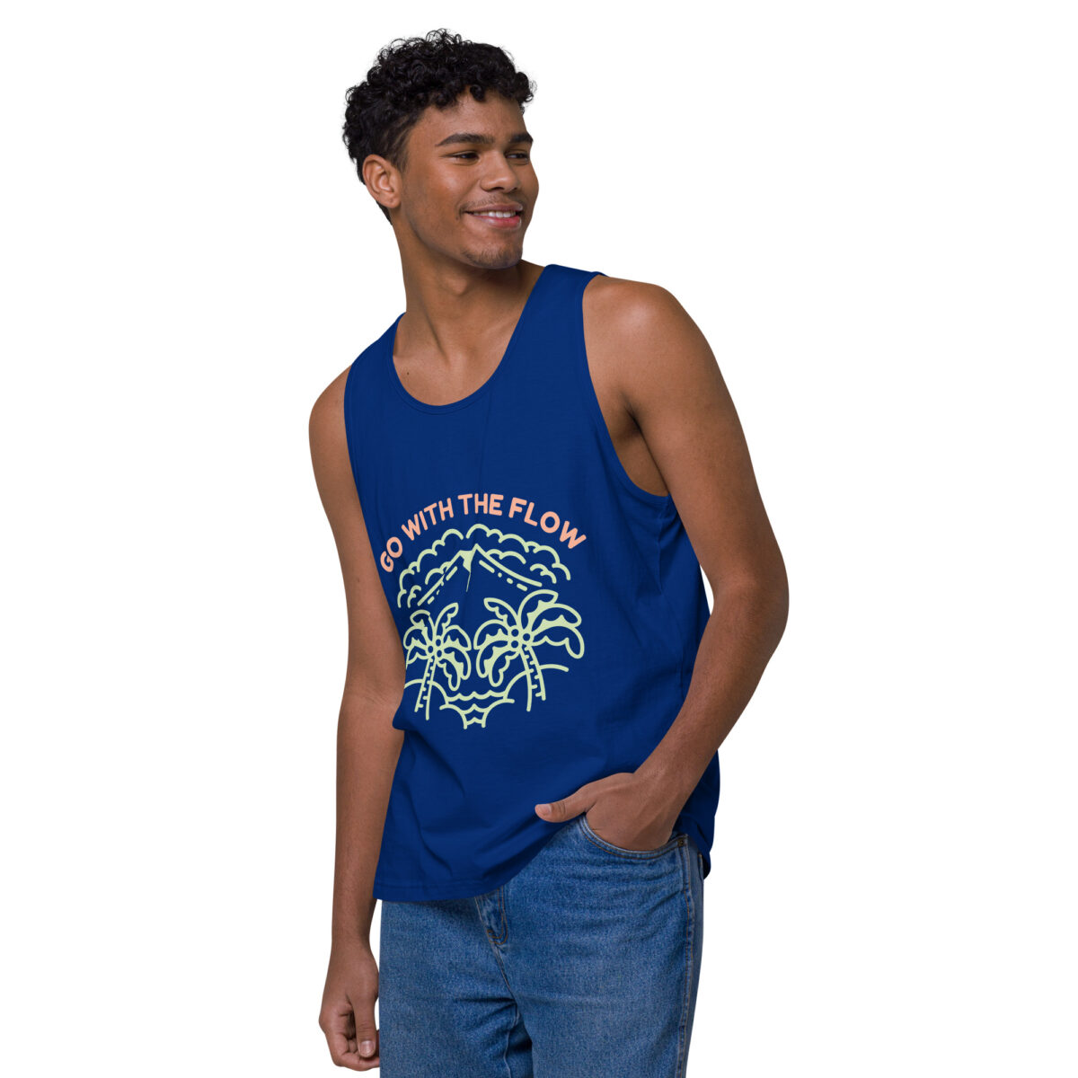 mens premium tank top team royal left front 644b9f6b42fc1