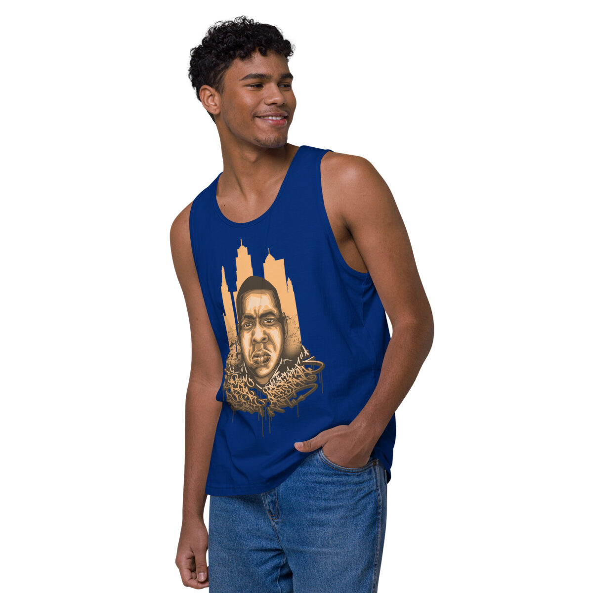 mens premium tank top team royal left front 644be945886d6