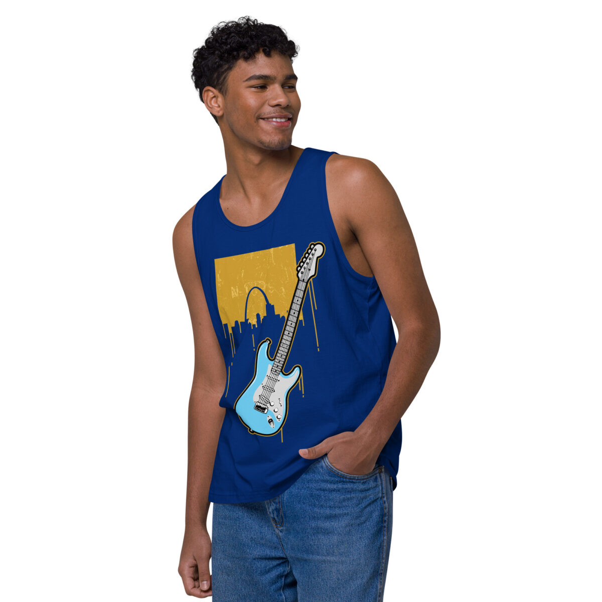 mens premium tank top team royal left front 644bf1b5b0ced