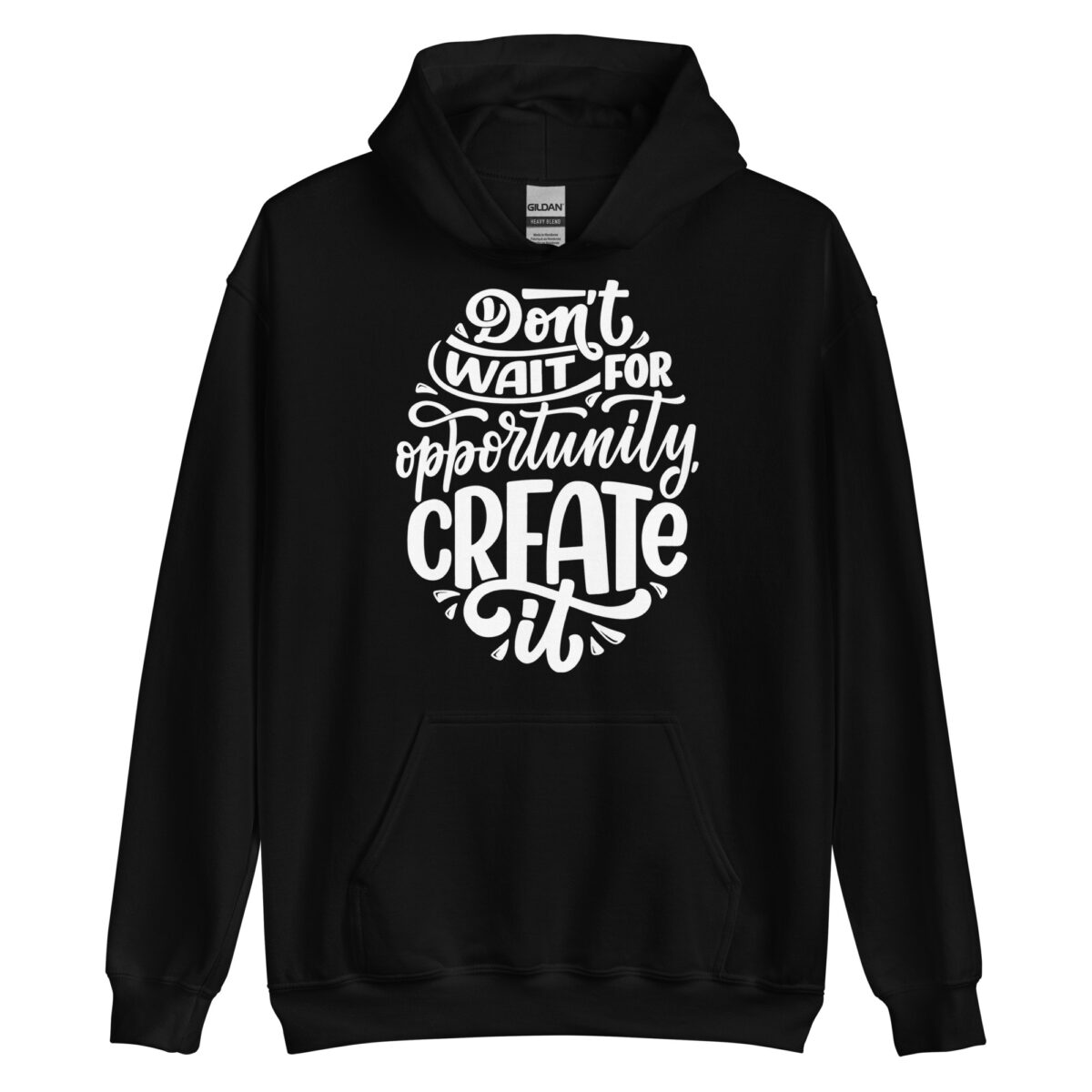 unisex heavy blend hoodie black front 64393db5c1b34