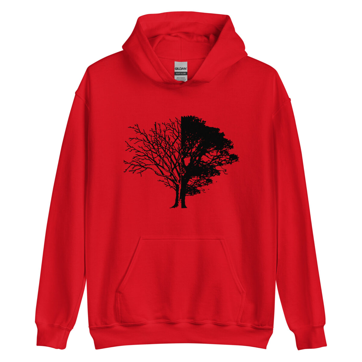 unisex heavy blend hoodie red front 64301cd040010