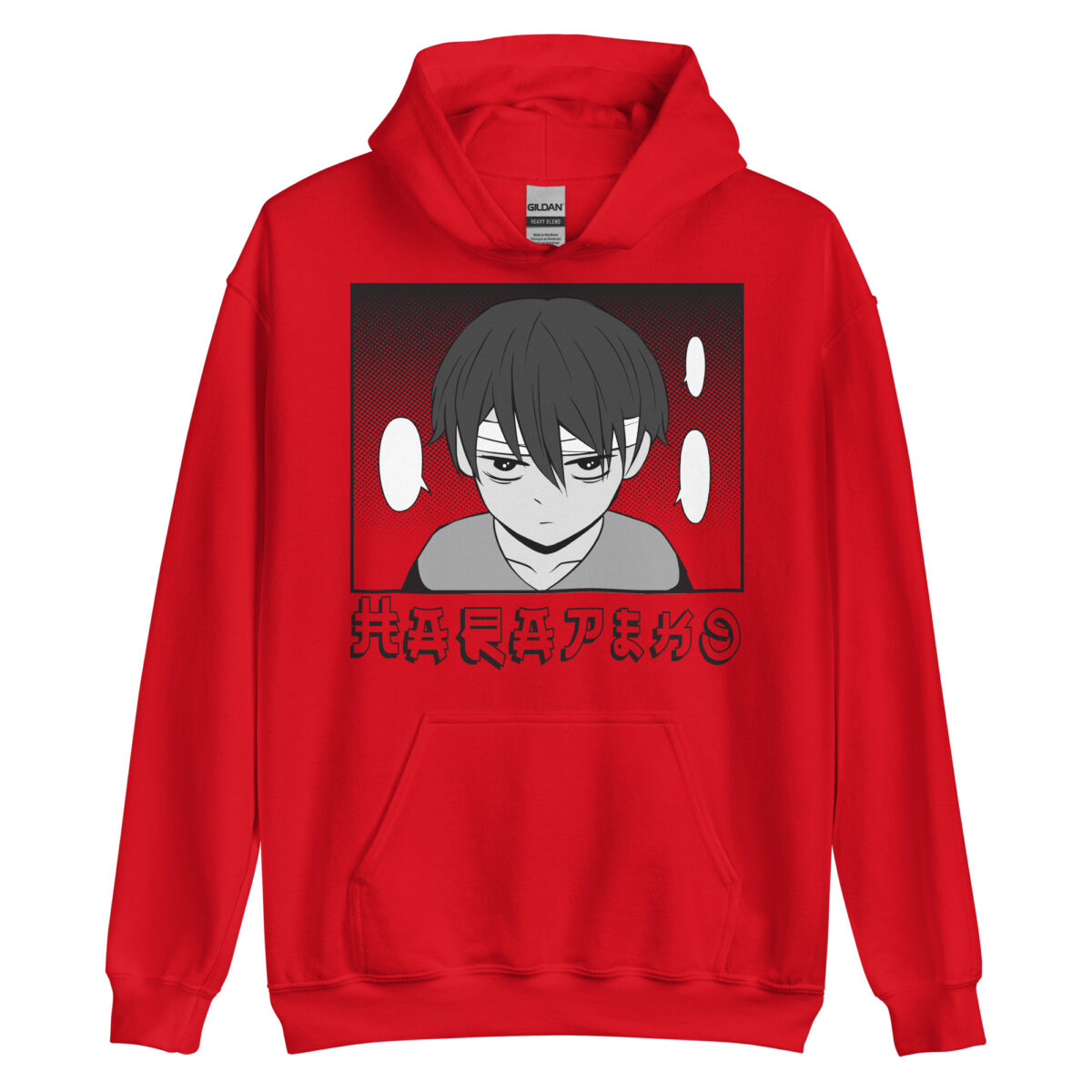 unisex heavy blend hoodie red front 64319d2cdce1b