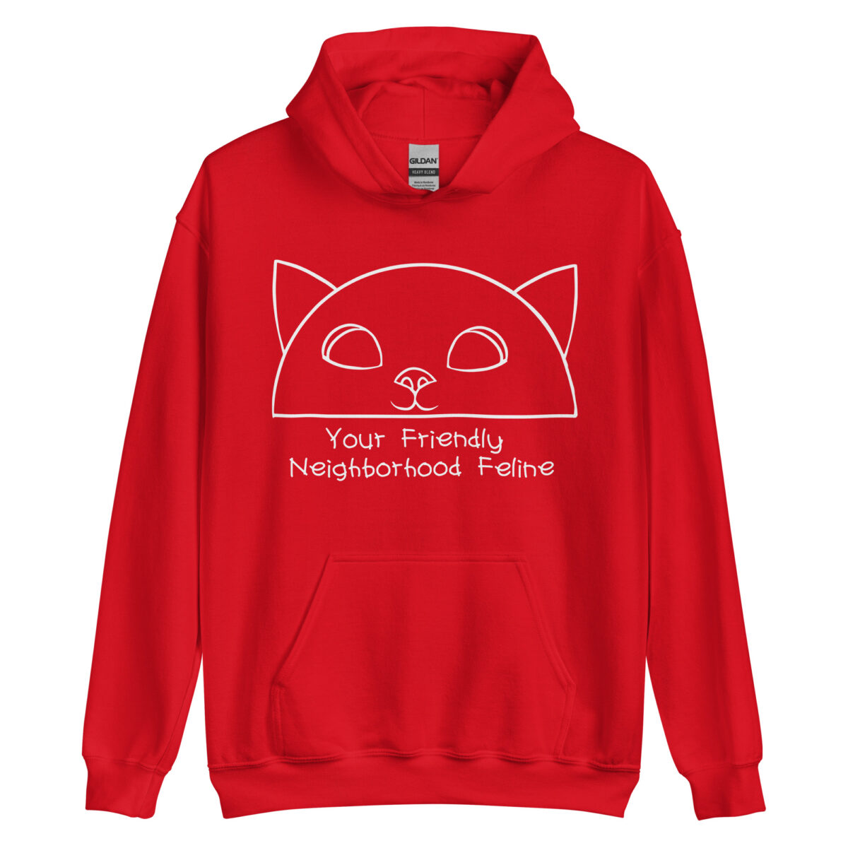 unisex heavy blend hoodie red front 6435597543664