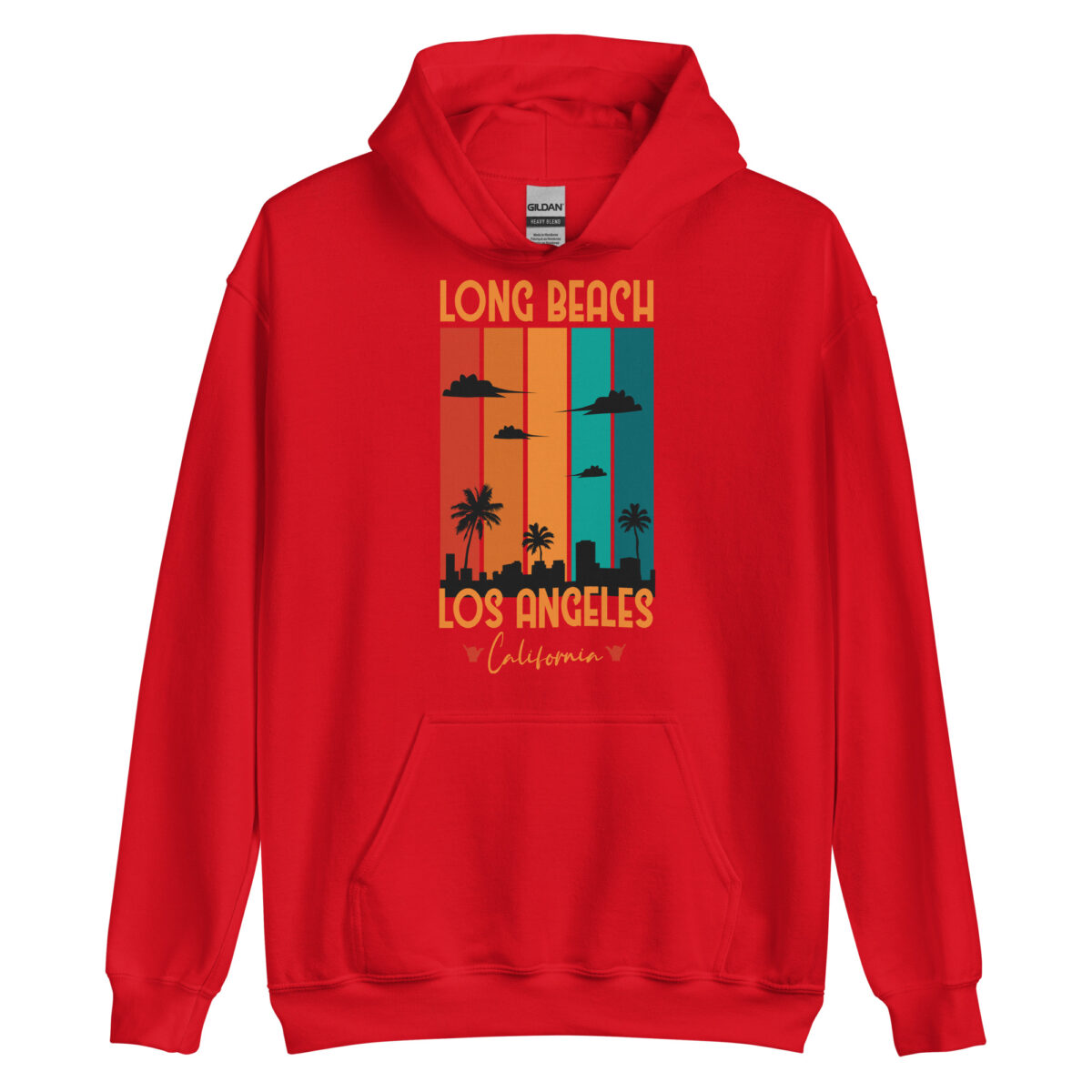 unisex heavy blend hoodie red front 6436922707509