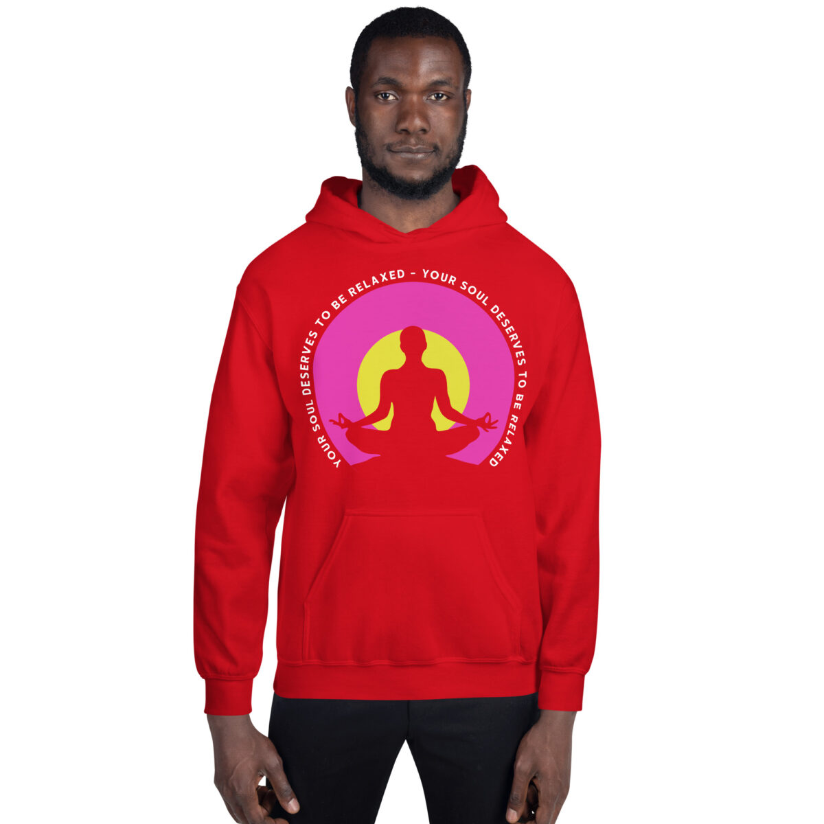 unisex heavy blend hoodie red front 6436c299824e0