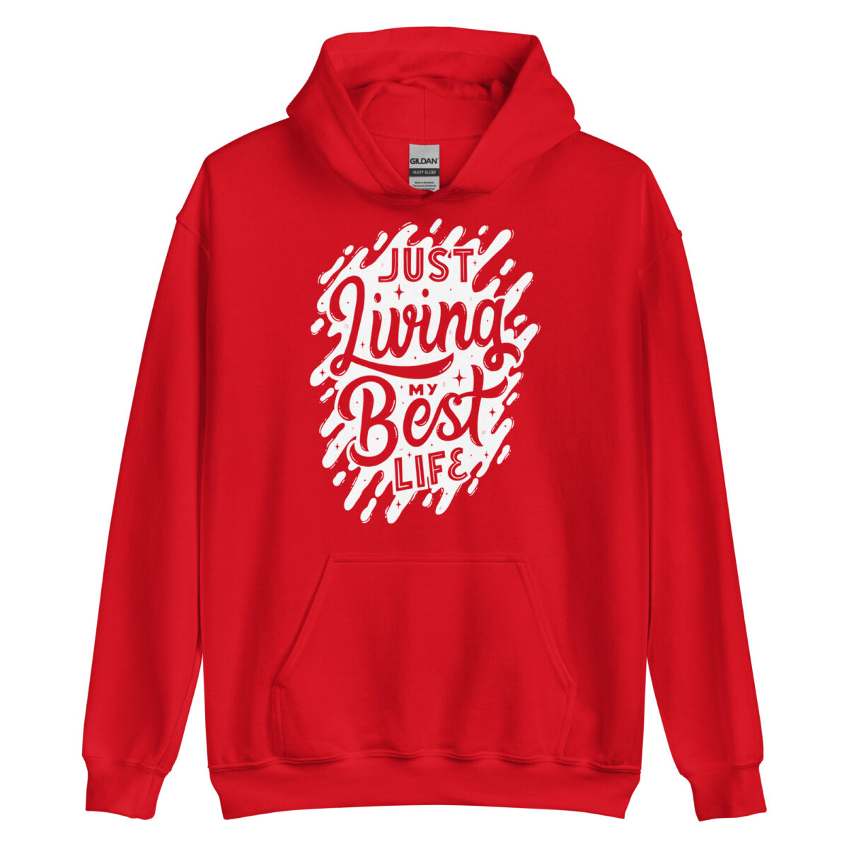 unisex heavy blend hoodie red front 643829774738b