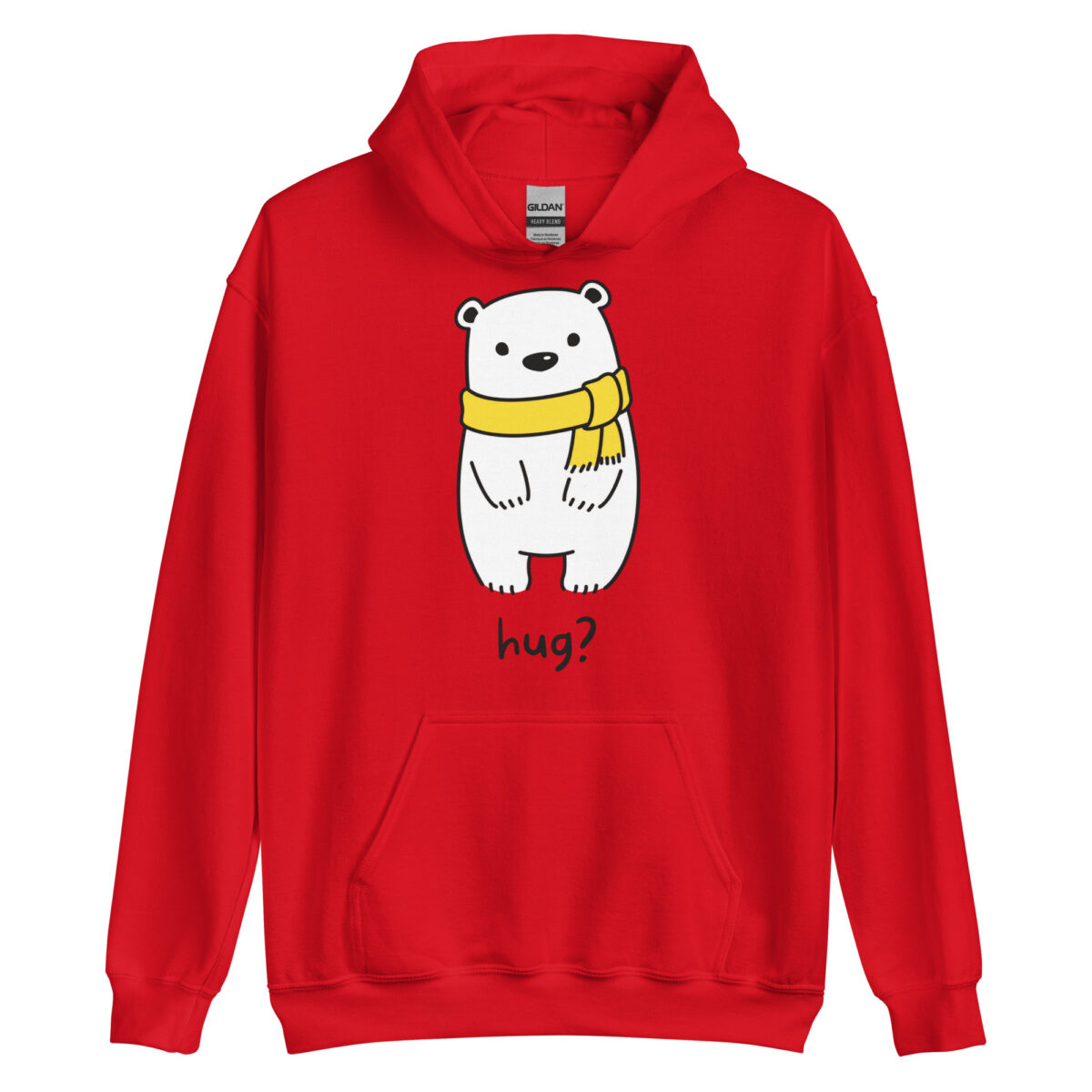 unisex heavy blend hoodie red front 64383b003199a