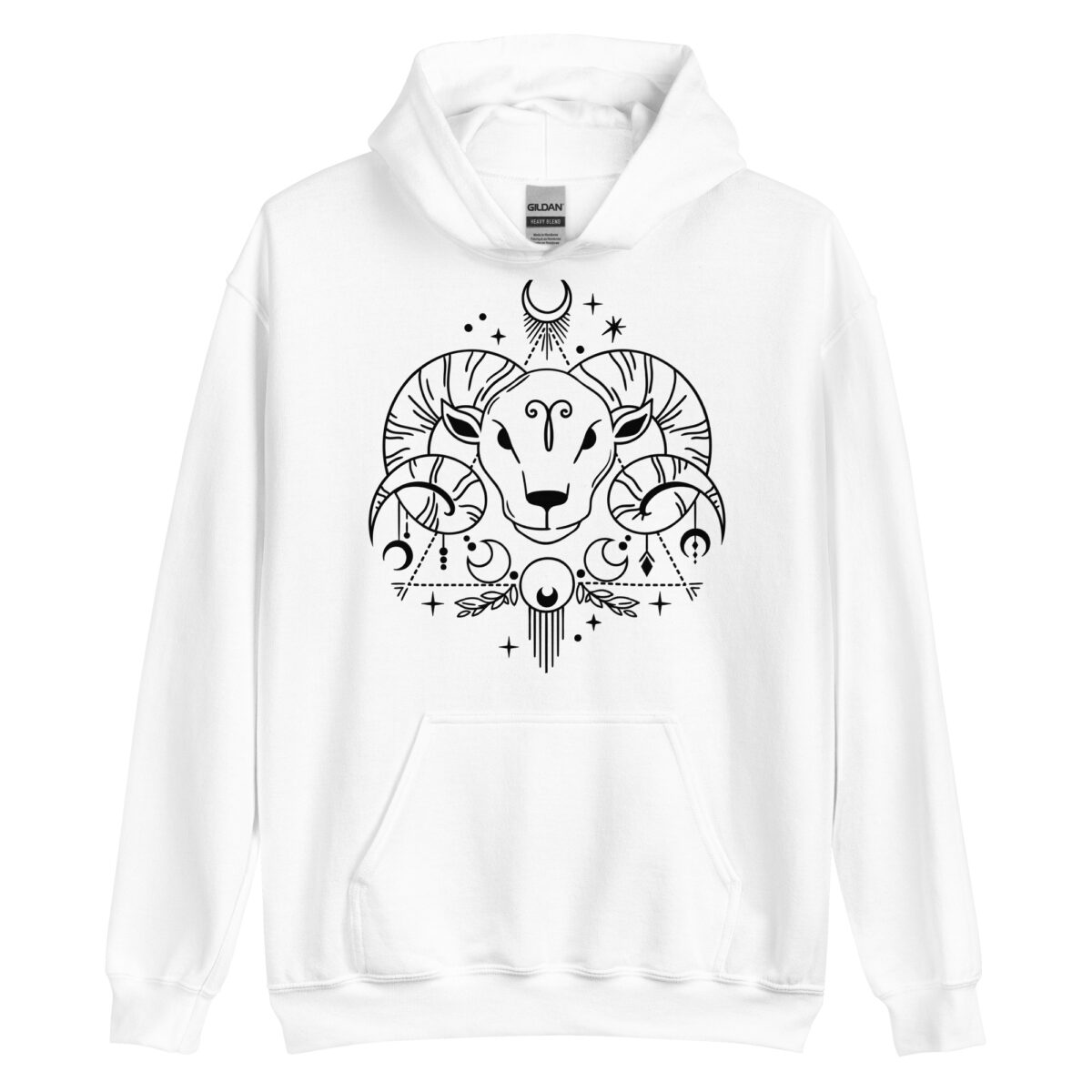 unisex heavy blend hoodie white front 6431af80e03f7