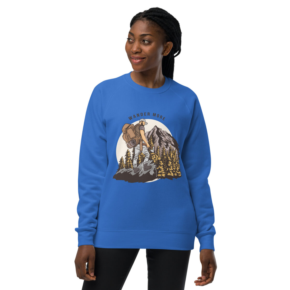 unisex raglan sweatshirt bright royal front 643d3b581379c