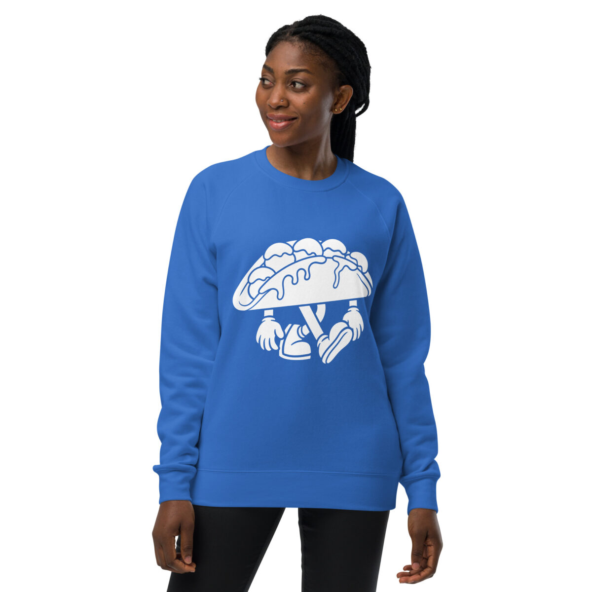 unisex raglan sweatshirt bright royal front 643d42153144b