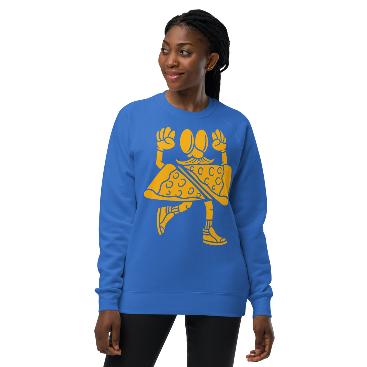 unisex raglan sweatshirt bright royal front 643d42e851023