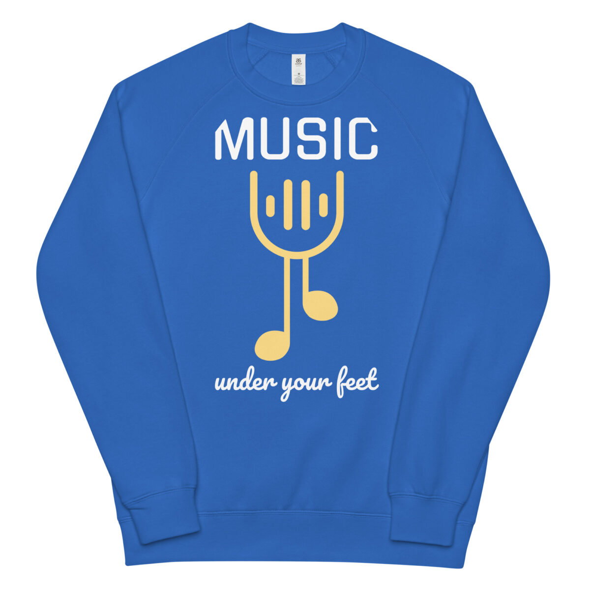 unisex raglan sweatshirt bright royal front 643d9034e94f2