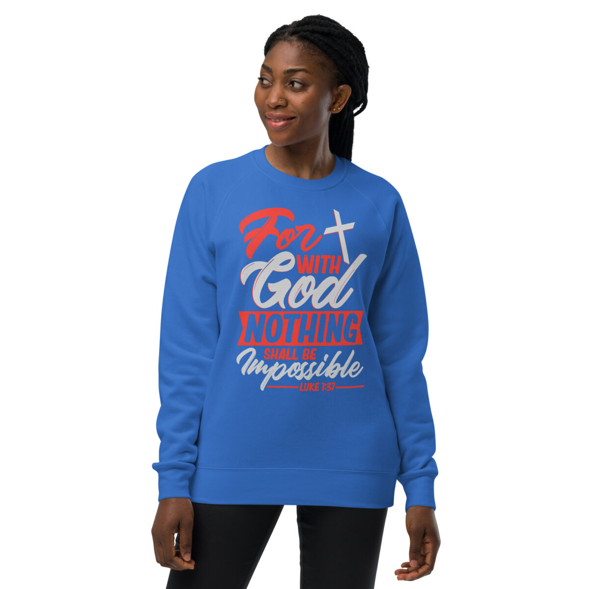 unisex raglan sweatshirt bright royal front 643e65b694c66