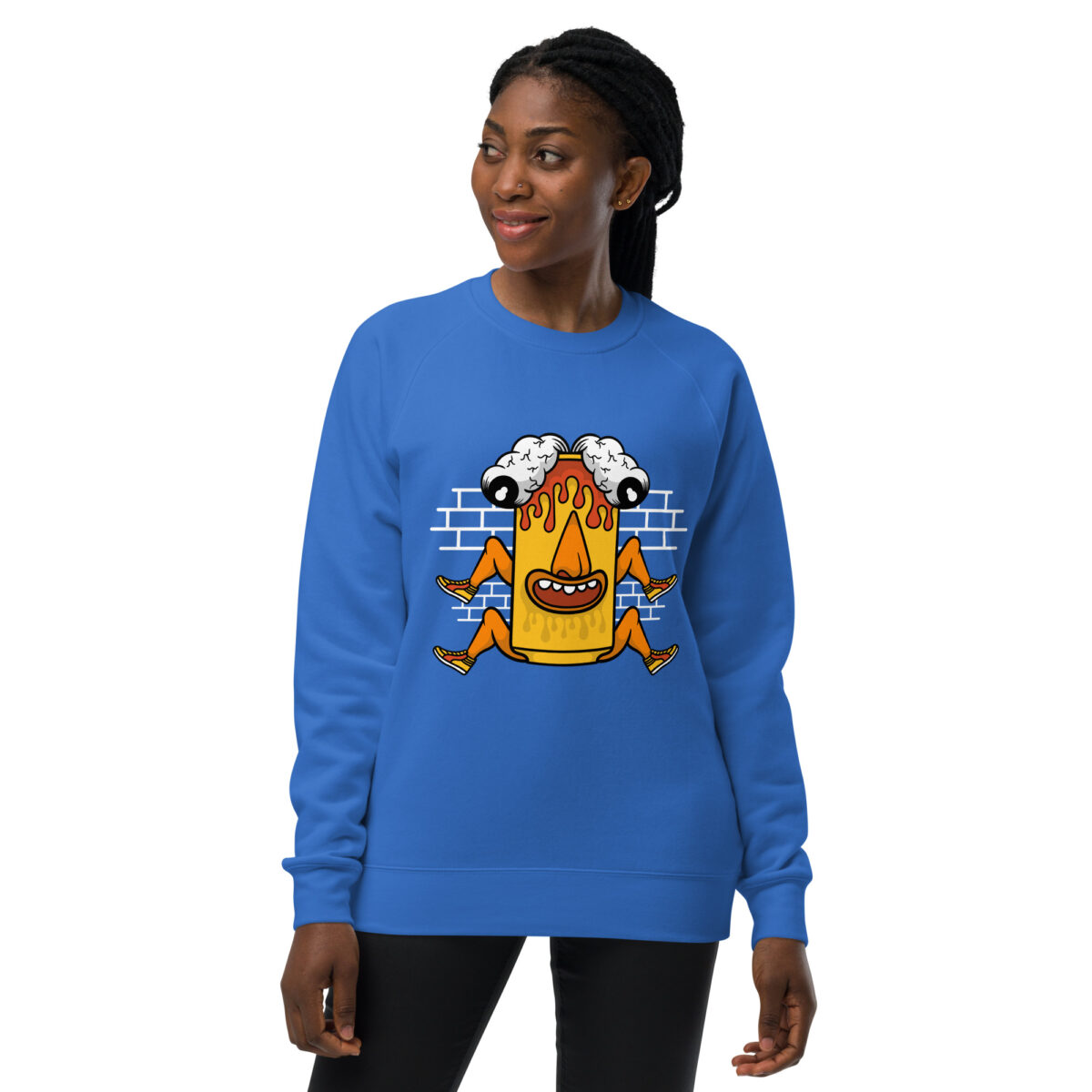 unisex raglan sweatshirt bright royal front 643e758501c85