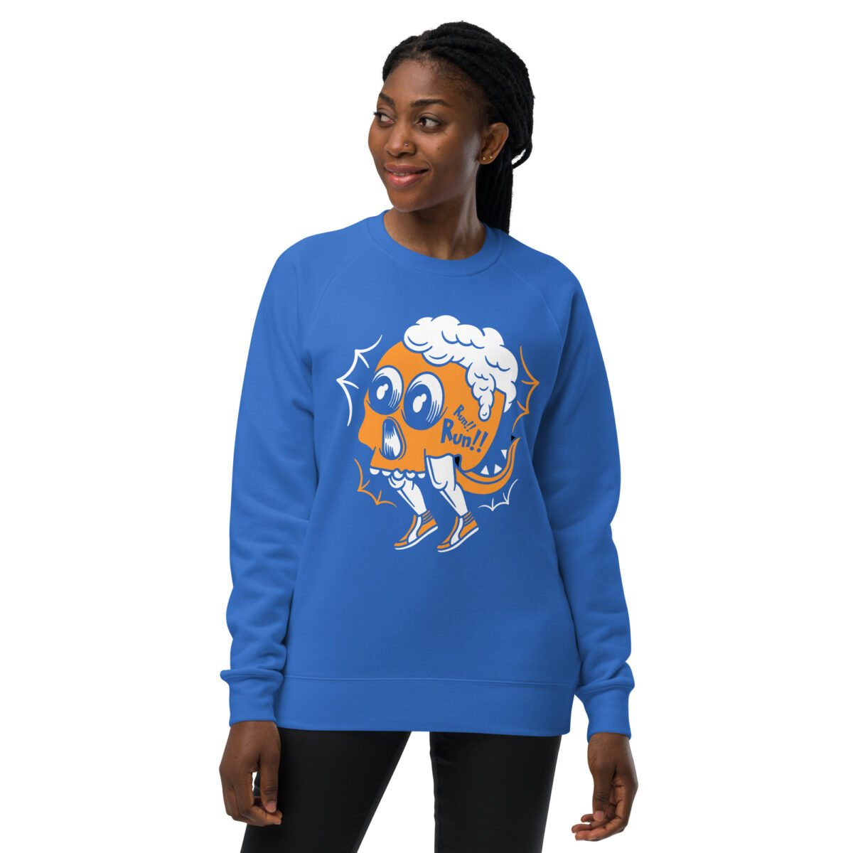 unisex raglan sweatshirt bright royal front 643e7763c8481