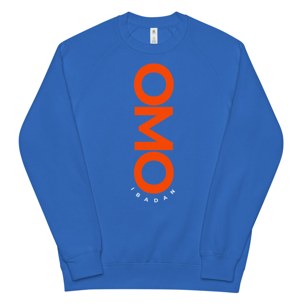 unisex raglan sweatshirt bright royal front 643eb0801a92f