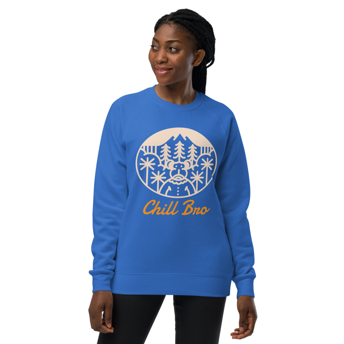 unisex raglan sweatshirt bright royal front 643fb92a5f3db