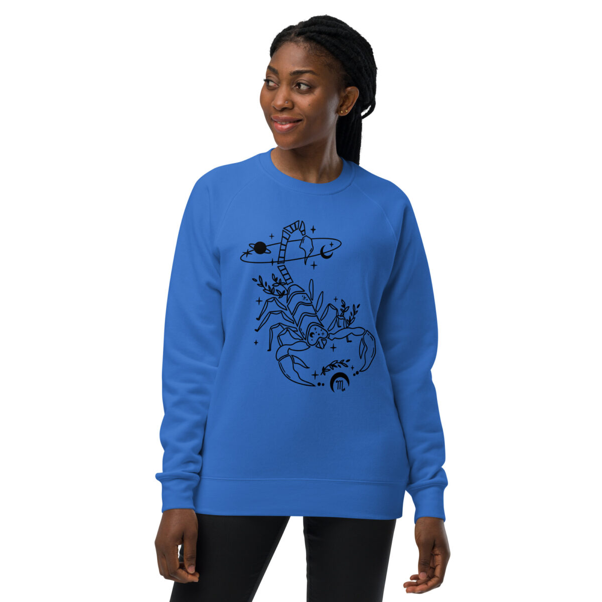 unisex raglan sweatshirt bright royal front 643ffd83a40bd