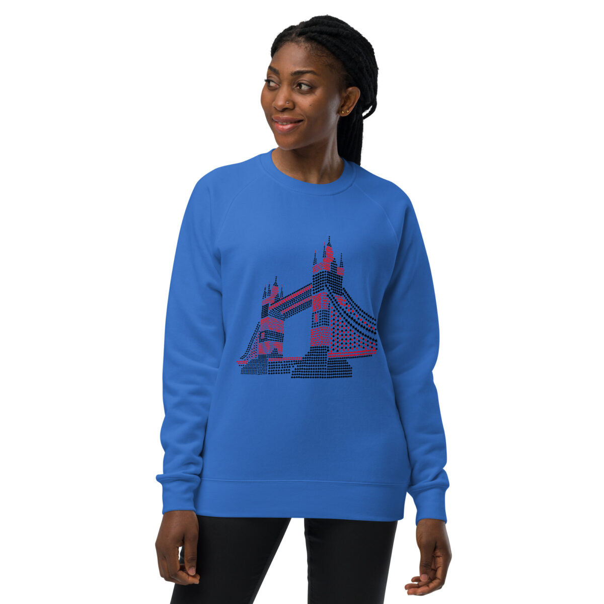 unisex raglan sweatshirt bright royal front 64412ccf01fa5