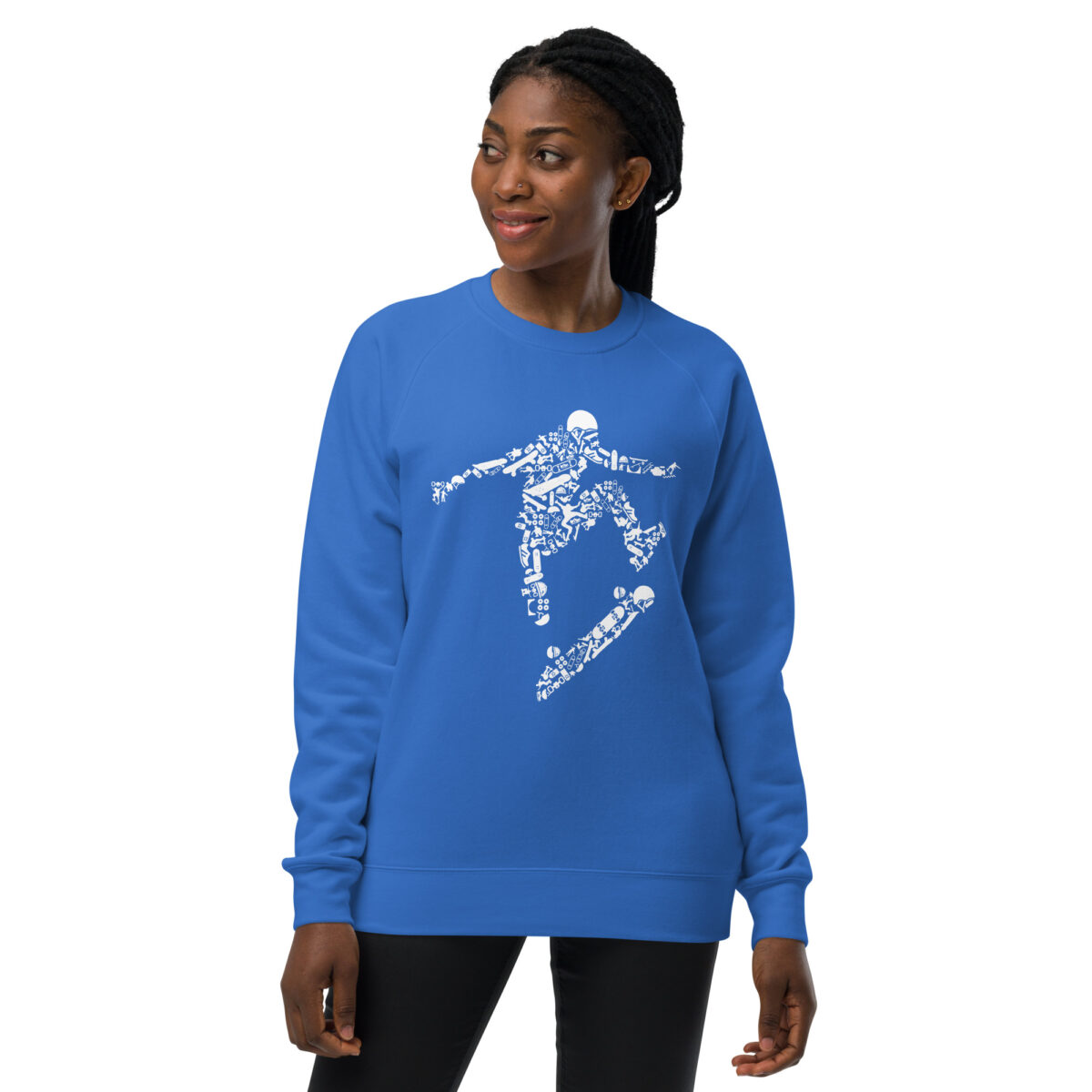 unisex raglan sweatshirt bright royal front 644131796d294