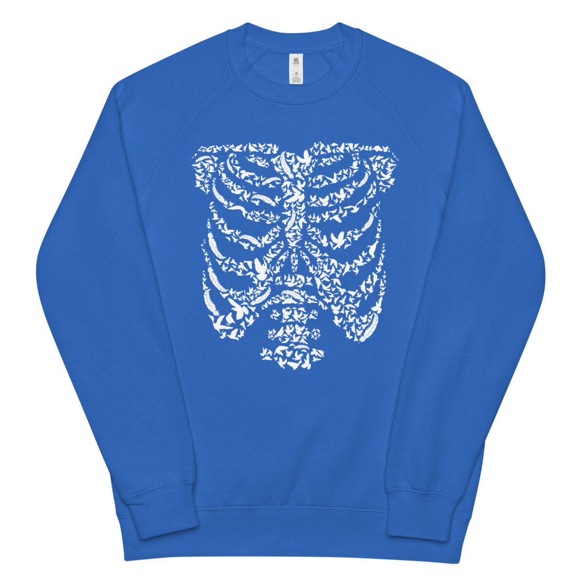 unisex raglan sweatshirt bright royal front 644133ab56bed