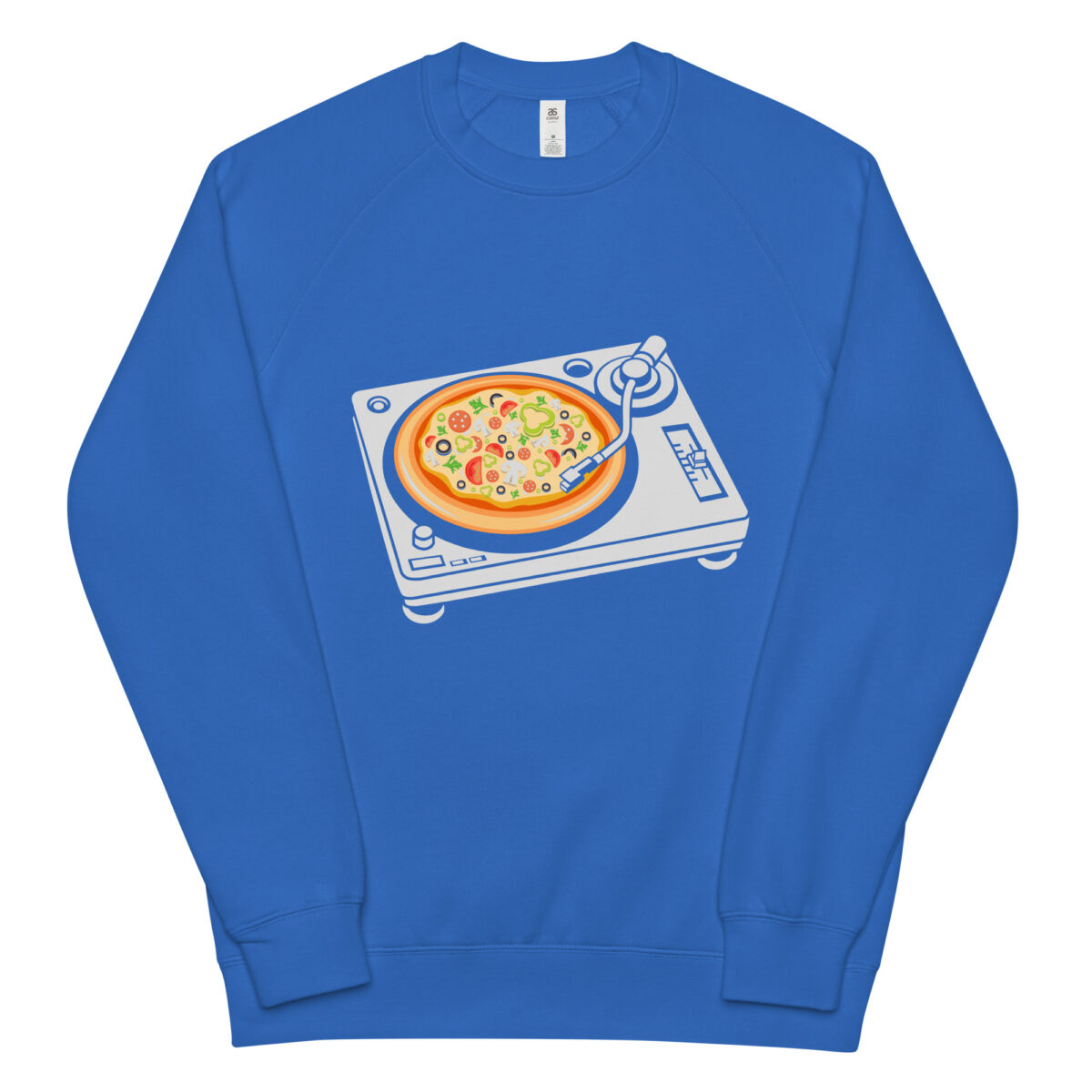 unisex raglan sweatshirt bright royal front 6441379810e9f