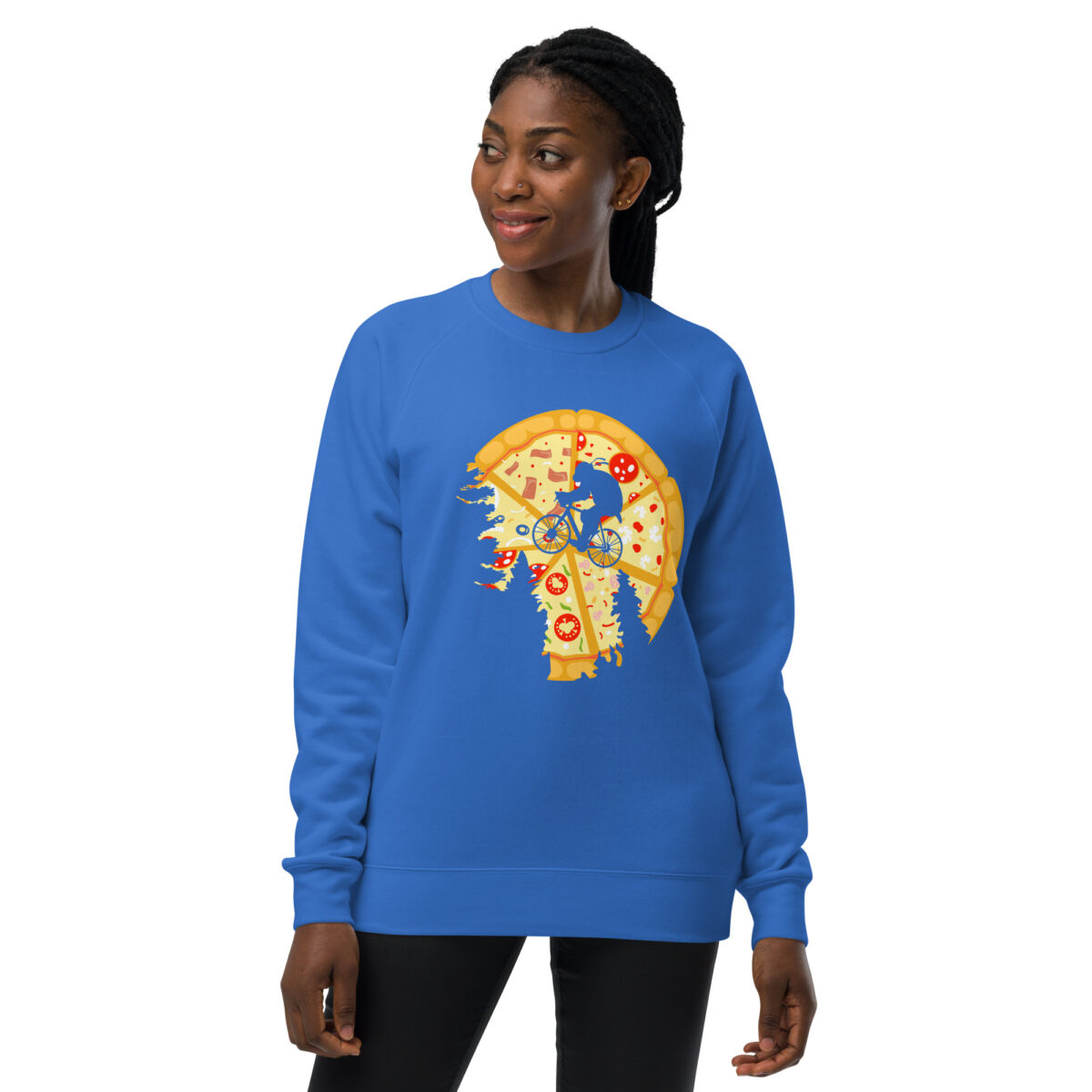 unisex raglan sweatshirt bright royal front 64413801ea646