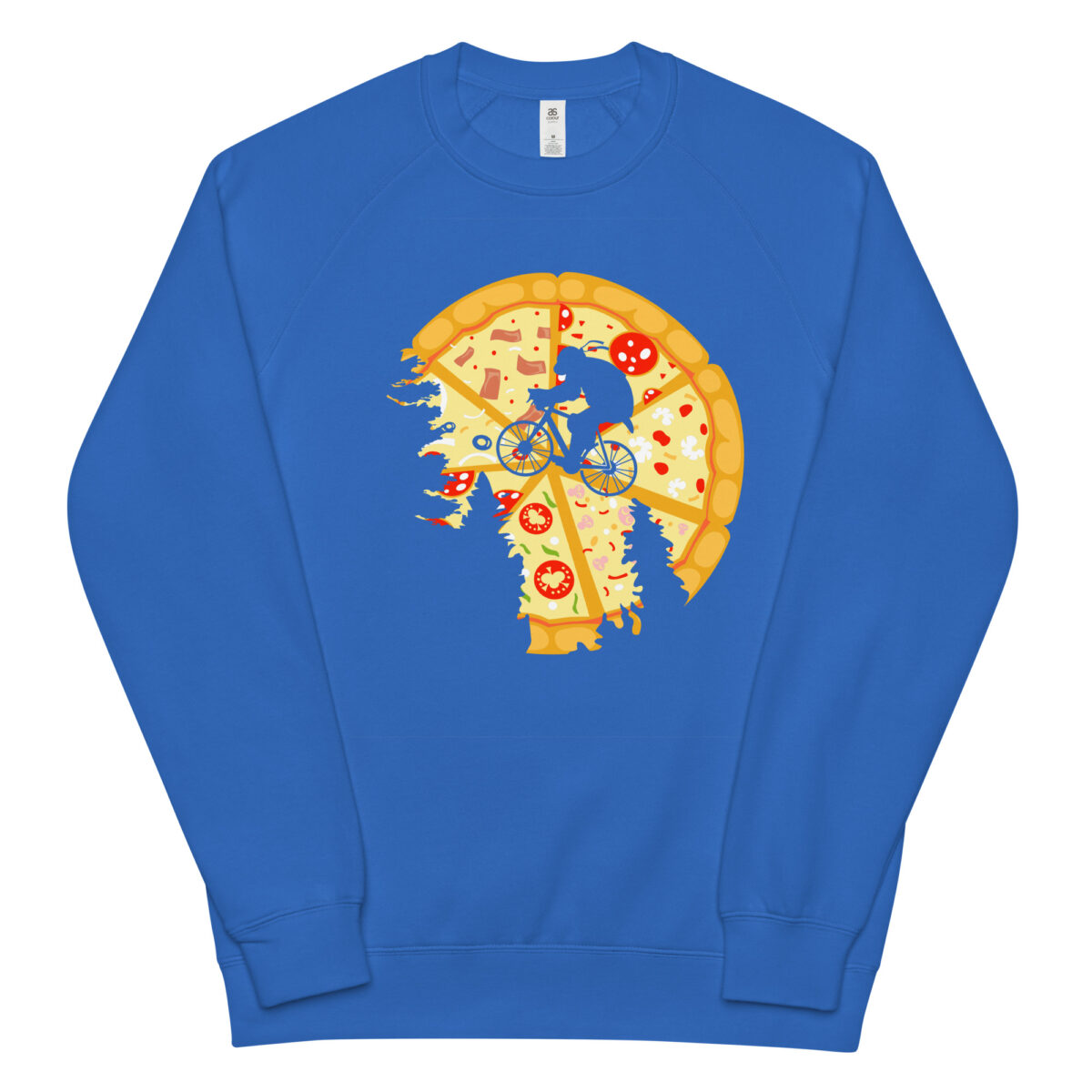 unisex raglan sweatshirt bright royal front 64413801ea937