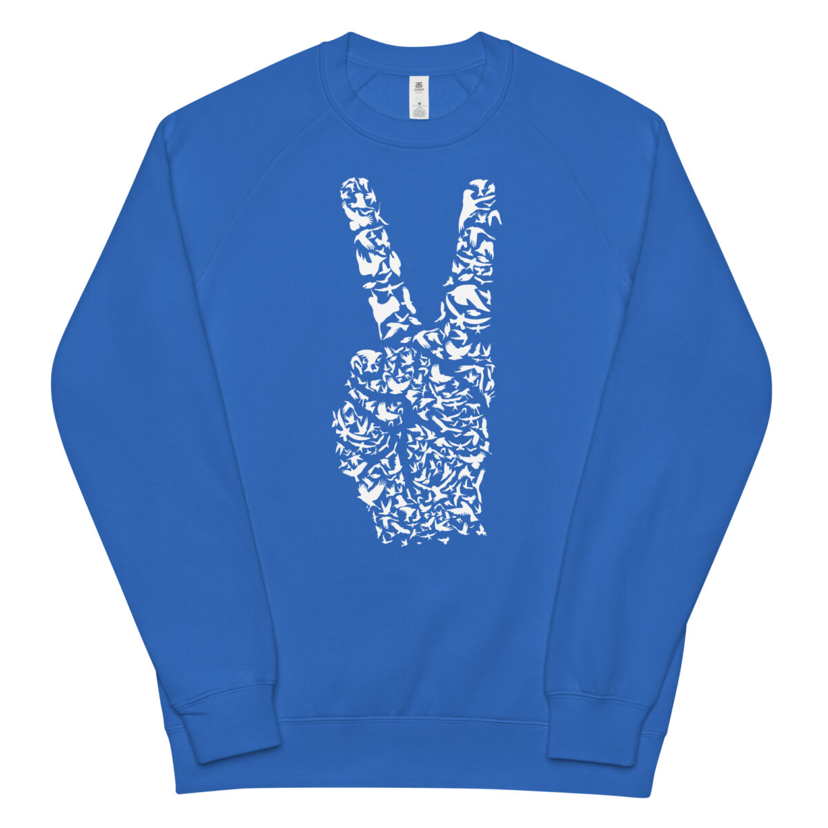 unisex raglan sweatshirt bright royal front 6441385ec6916