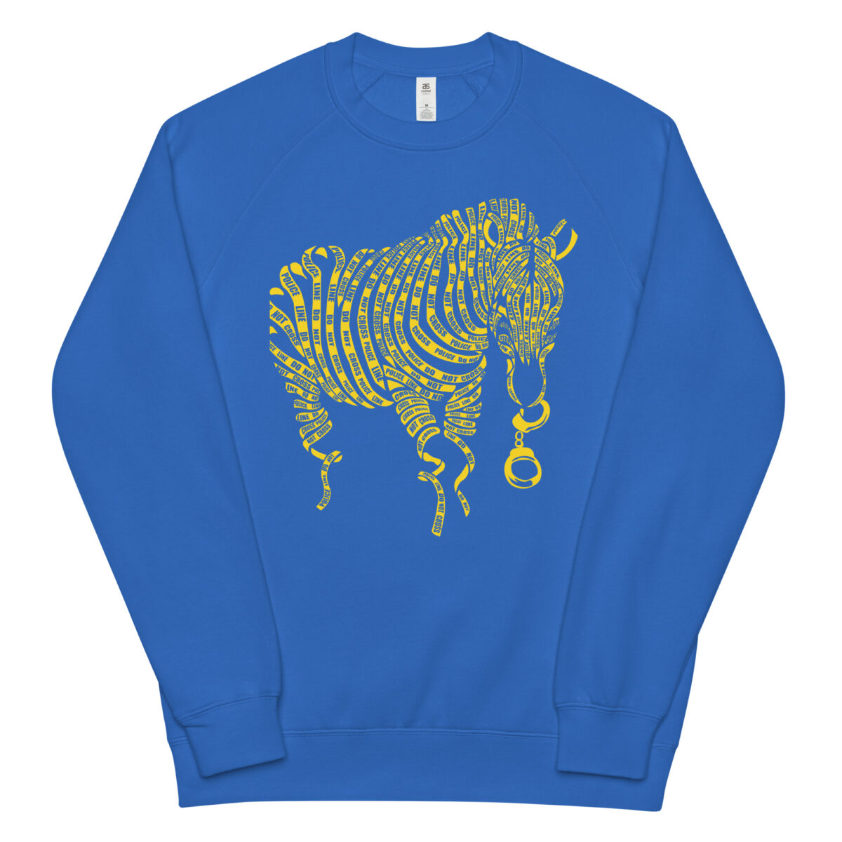 unisex raglan sweatshirt bright royal front 644139426f72f