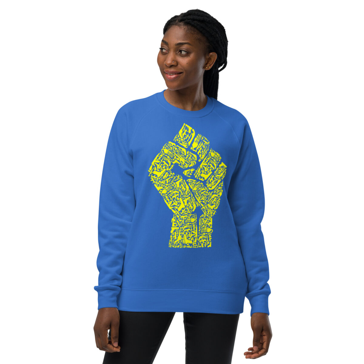 unisex raglan sweatshirt bright royal front 64415a318b1d2