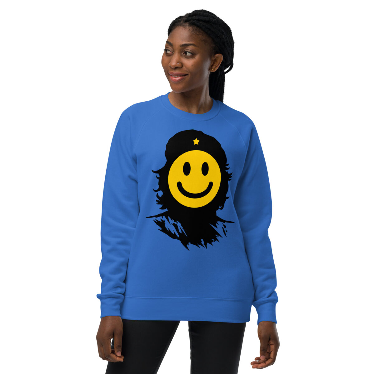 unisex raglan sweatshirt bright royal front 64416dad74830