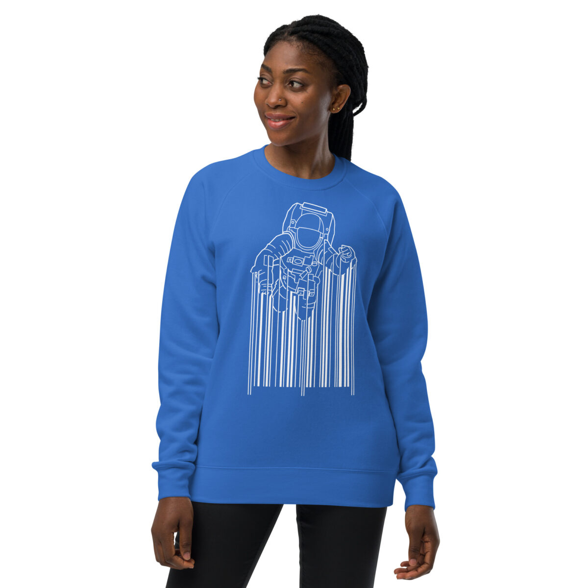 unisex raglan sweatshirt bright royal front 644174e7686f9