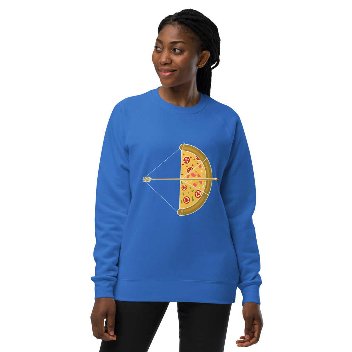 unisex raglan sweatshirt bright royal front 644175b46fc56