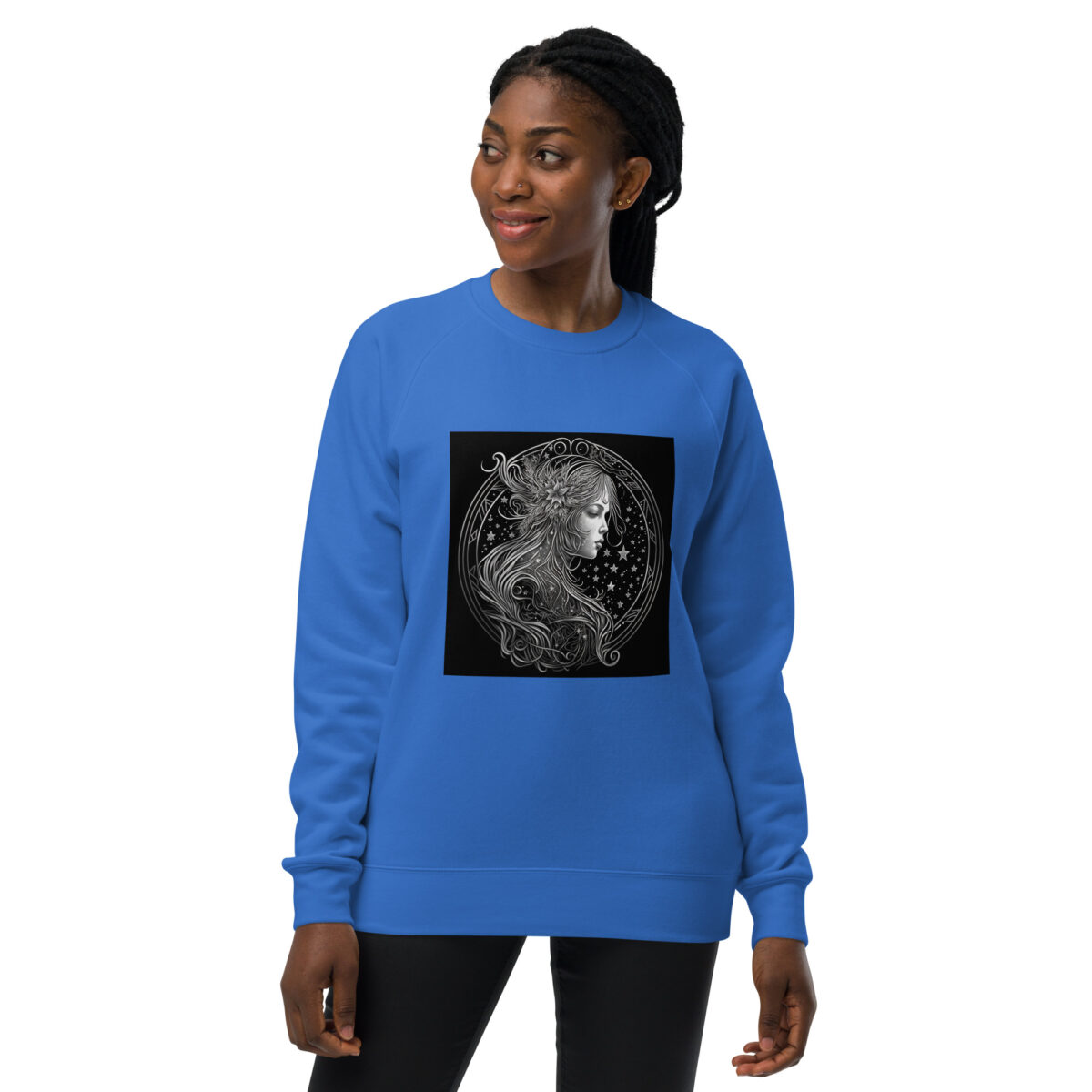 unisex raglan sweatshirt bright royal front 64417820487e0