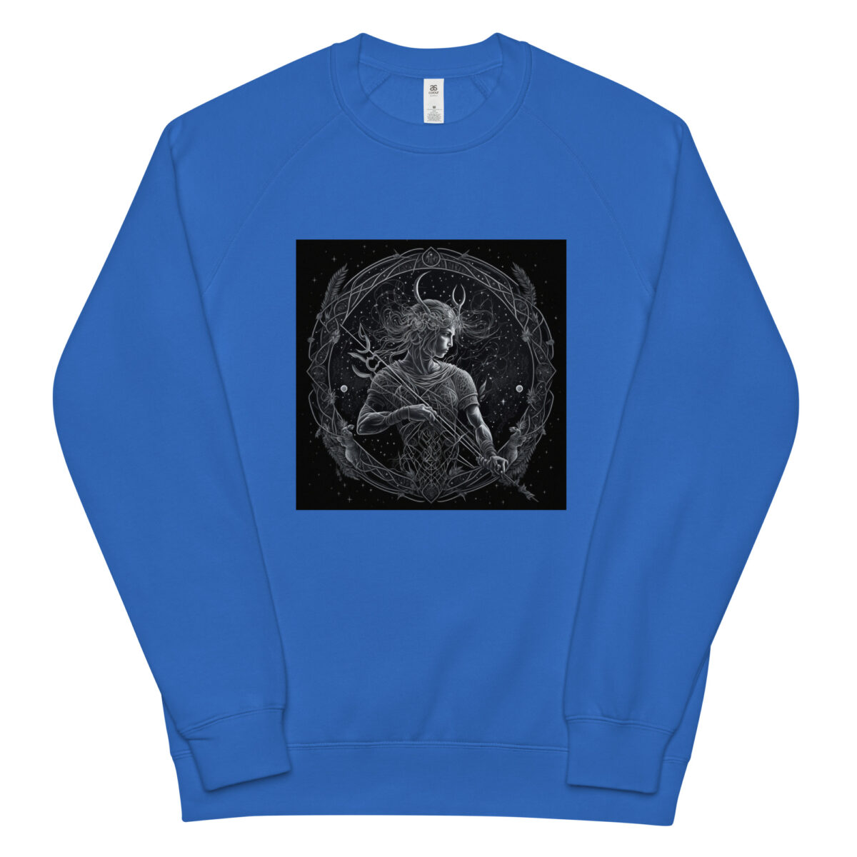 unisex raglan sweatshirt bright royal front 6441794eb2910