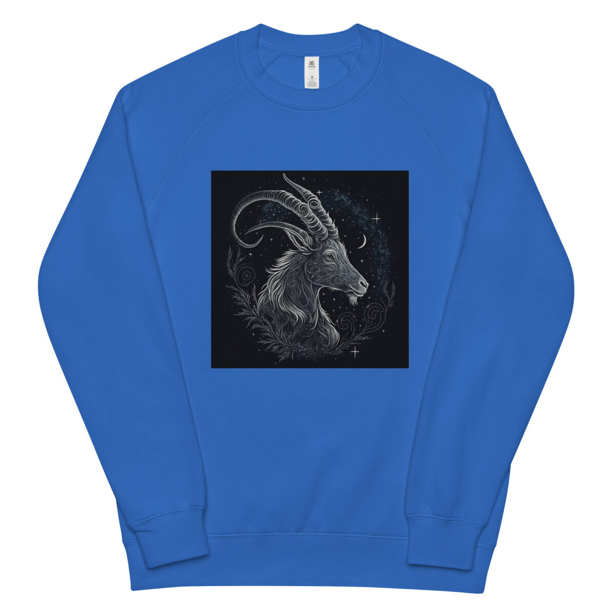 unisex raglan sweatshirt bright royal front 64417d4e9f04e