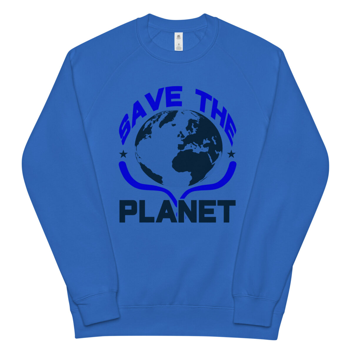 unisex raglan sweatshirt bright royal front 64417ff321c5f