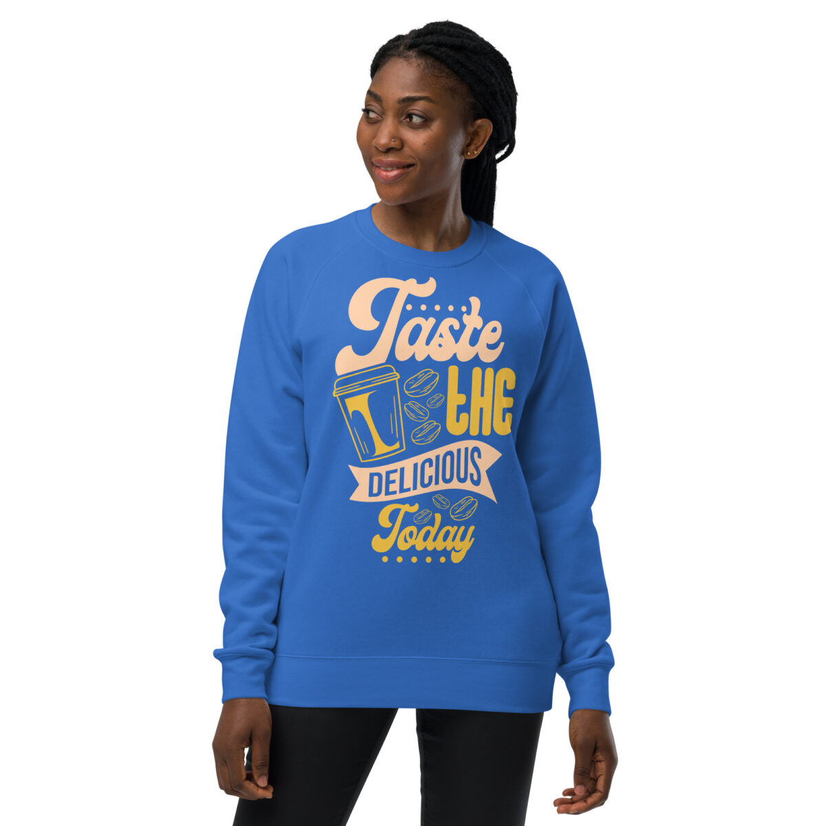 unisex raglan sweatshirt bright royal front 6442adbf353e1