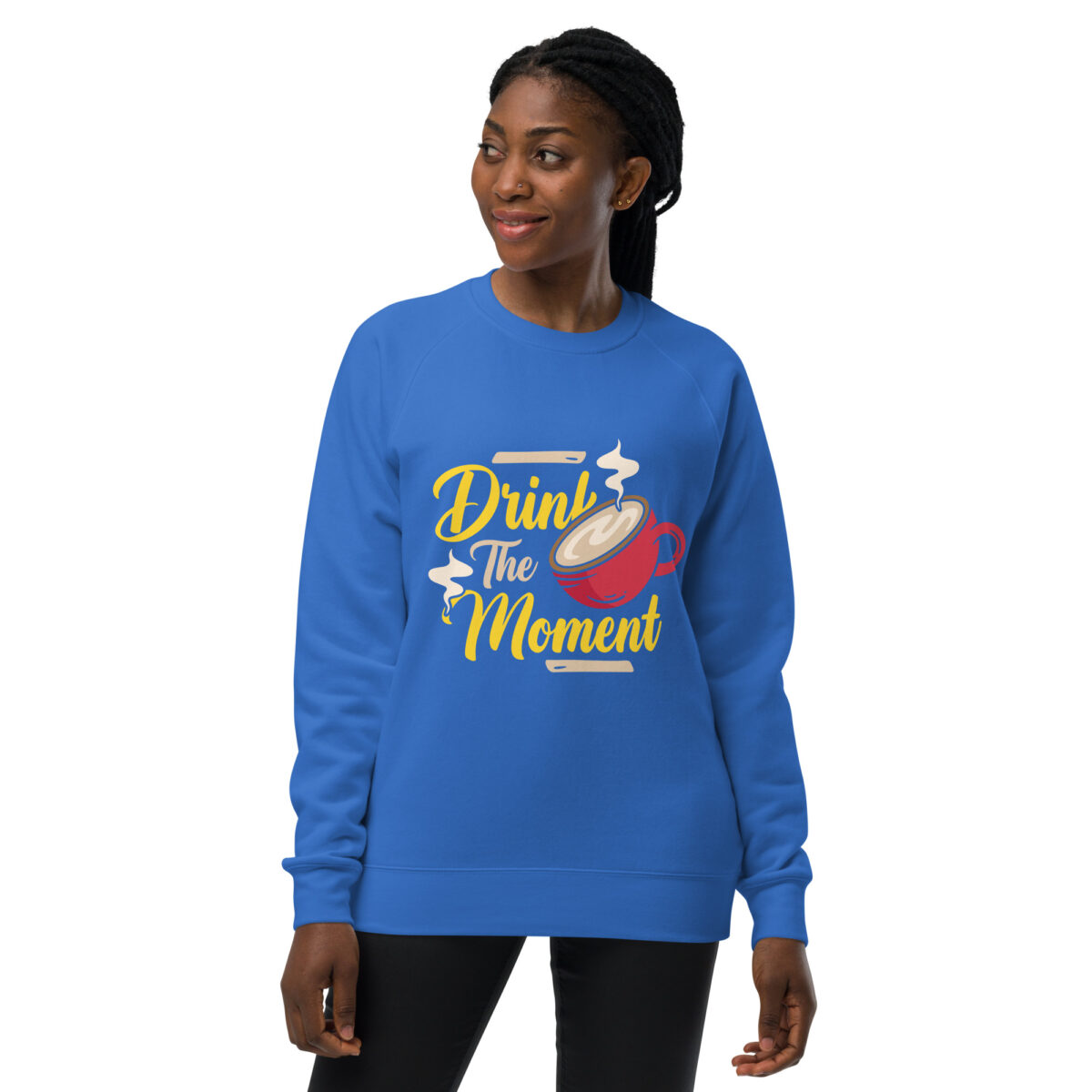 unisex raglan sweatshirt bright royal front 6442b5ef51504