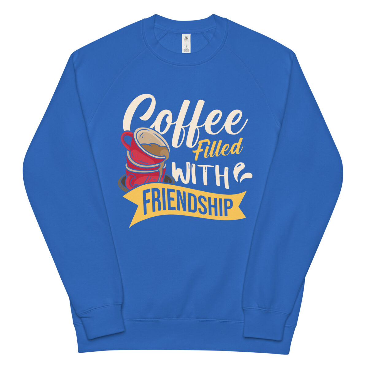 unisex raglan sweatshirt bright royal front 6442bbe9e2dbd